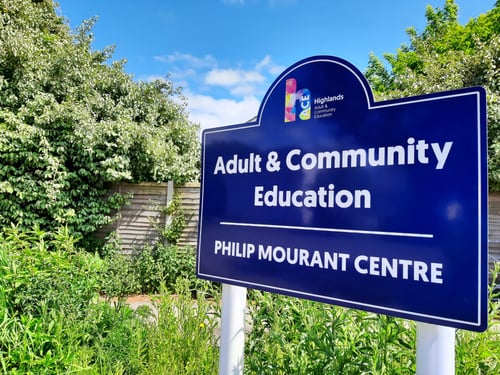 Philip Mourant Centre Sign